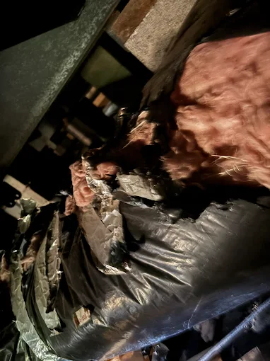 Damaged Ductwork Problems - Salem Oregon Professional Ductwork Repair Services Damaged deteriorated ductwork insulation Salem Oregon requiring professional repair and replacement